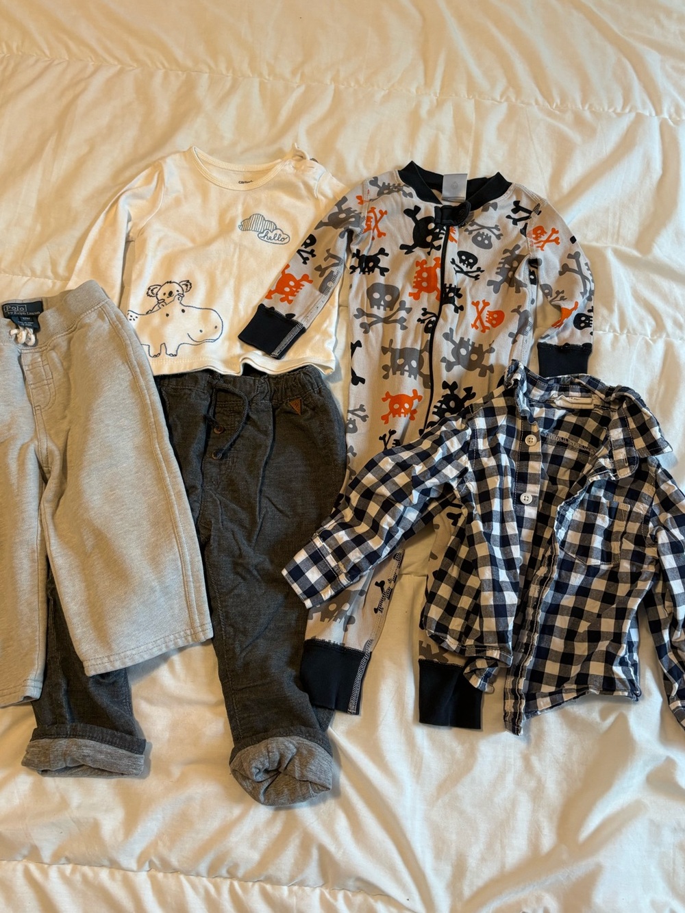 Mixed lot 12M clothes (Hanna Andersson, Crazy8, Ralph Lauren)
